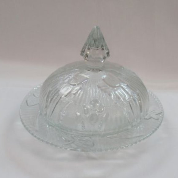 Glass Dining Depression Glass Crystal Iris And